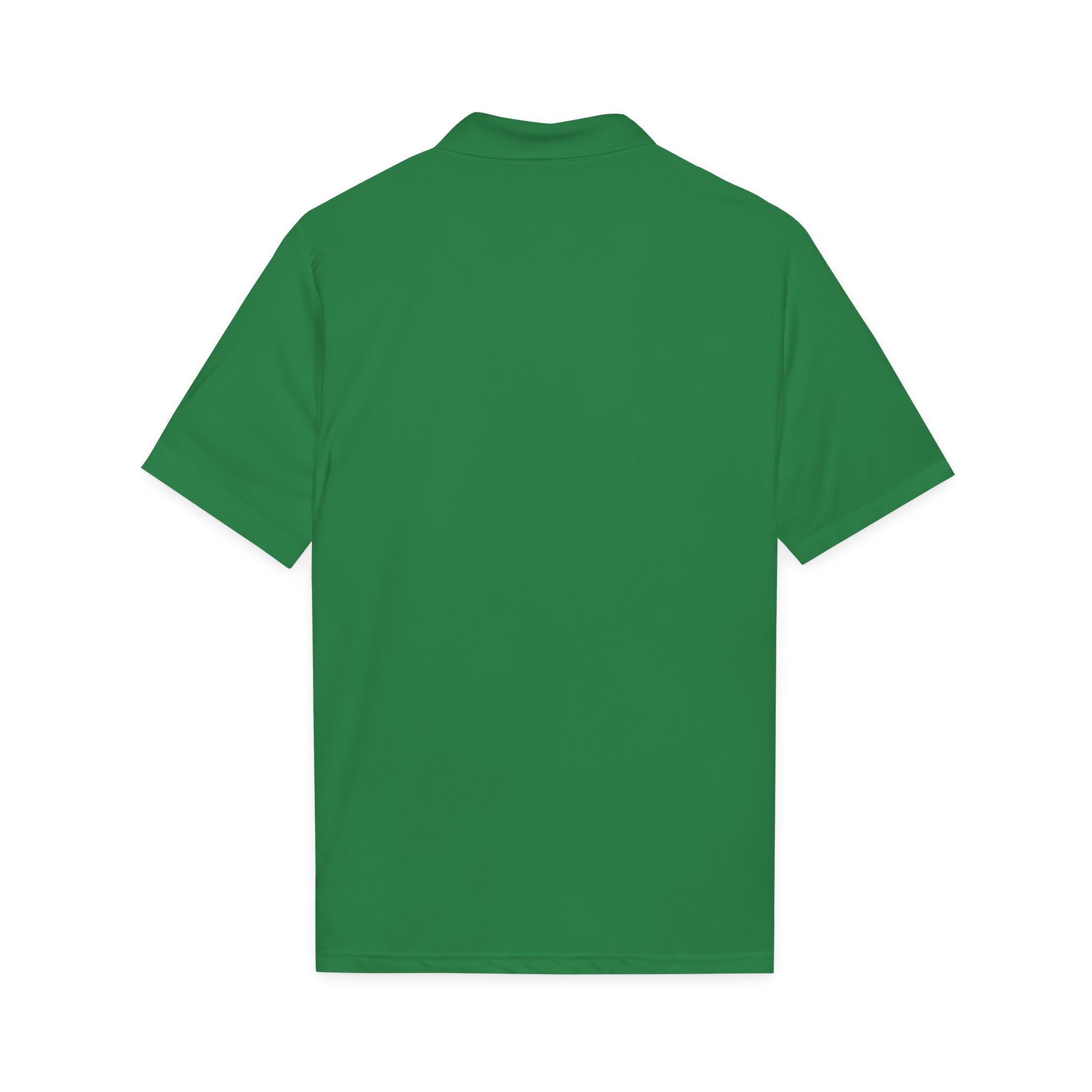 Embroidered Green Parrot Polo — Tropical Bird Chest Logo