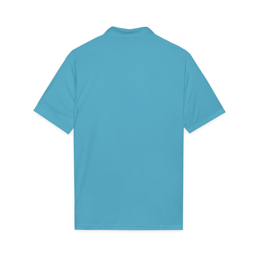 Embroidered Green Parrot Polo — Tropical Bird Chest Logo
