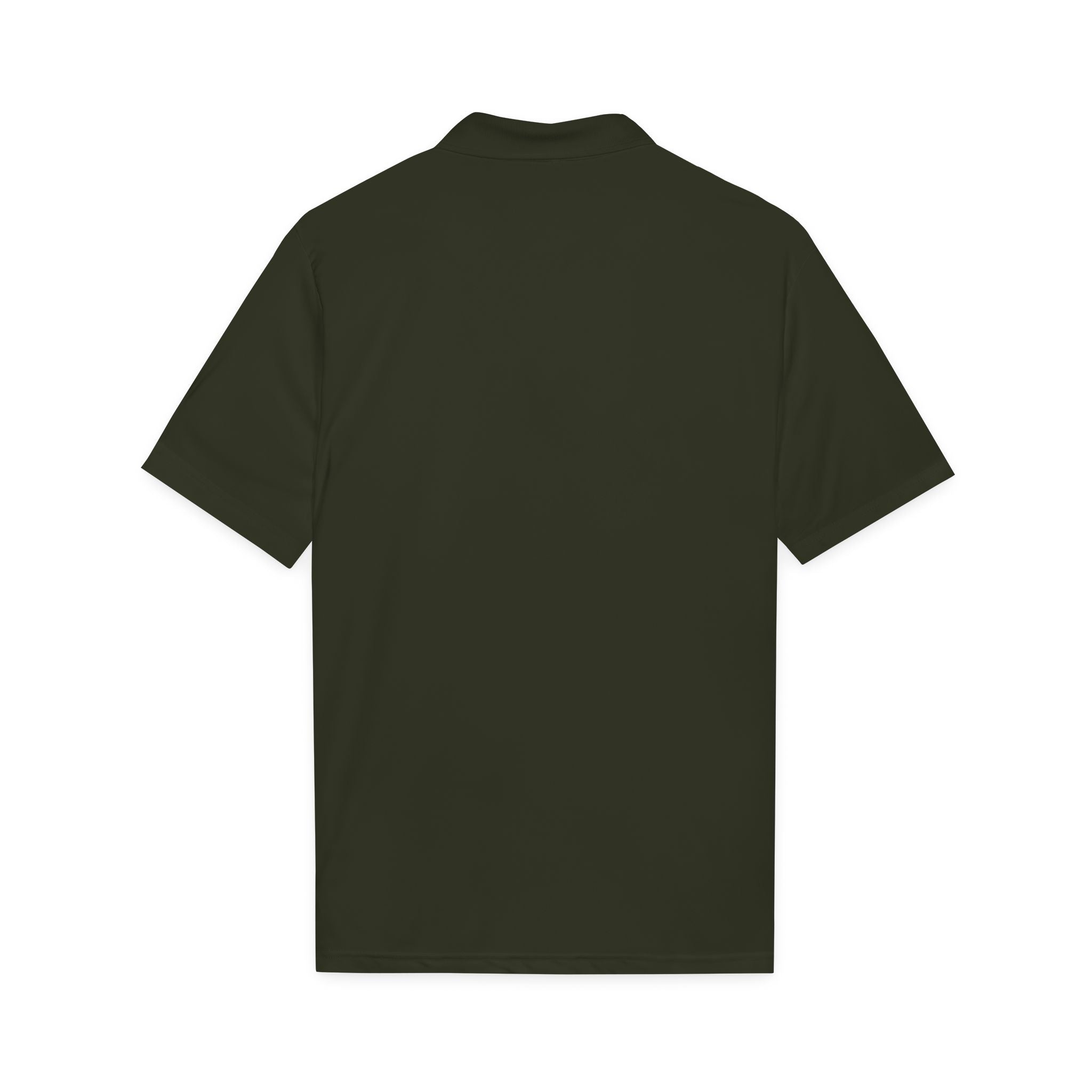 Embroidered Green Parrot Polo — Tropical Bird Chest Logo
