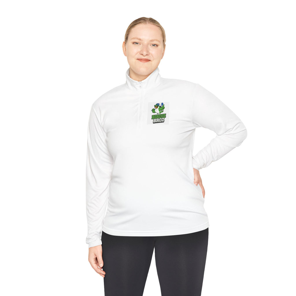 Quarter-Zip Pullover — Green Clover 'Lucky Bro?' Logo
