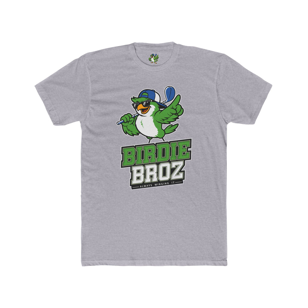 Birdie Broz Golf T‑Shirt – Cartoon Bird Mascot 'Birdie Broz' Tee