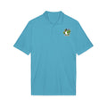 Embroidered Green Parrot Polo — Tropical Bird Chest Logo